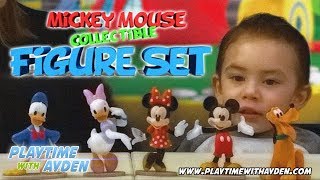Disney Toy review - "Mickey Mouse Collectible Figure Set" - Playtime with Ayden - Episode #8