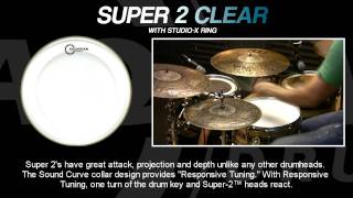 Super-2 Clear Drumheads