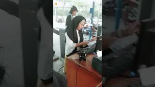 Ngintip., Penjaga Karcis Cantik.viral...