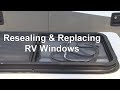 Resealing & Replacing RV Windows