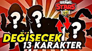 Yeni̇ Güncelleme De Deği̇şecek 13 Karakter Brawl Stars