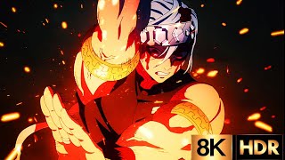 This is 8K HDR Anime | Tengen vs Gyutaro Fight Scene【8K HDR】