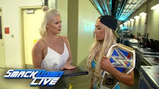 Carmella signs the contract for her title defense at Backlash: SmackDown Exclusive, April 24, 2018 Carmella signs the contract for her title defense at Backlash: SmackDown Exclusive, April 24, 2018