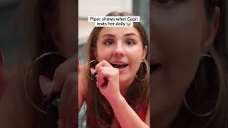 Piper Rockelle Shows What Capri Texts Her