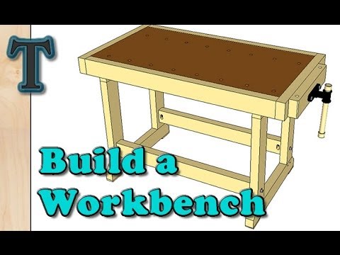 Build A Cheap Woodworking Workbench Youtube