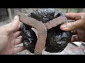 Primitive Technology: Furnace and casting copper axe beautiful (ax, chisel)