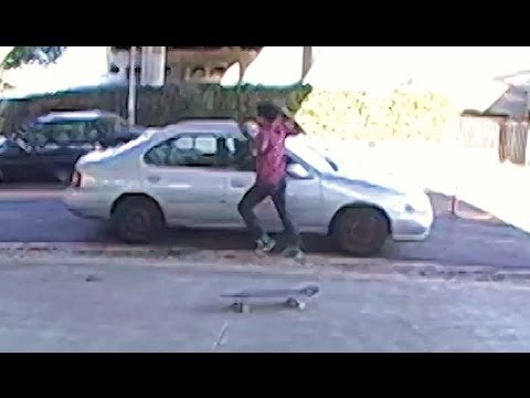 Skateboarder Has Near Death Experience With Speeding Car - Cyril Palmer