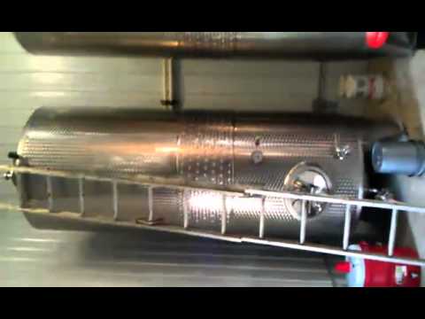 Part 4 White wine juice being pump into stainless steel fermentation tanks