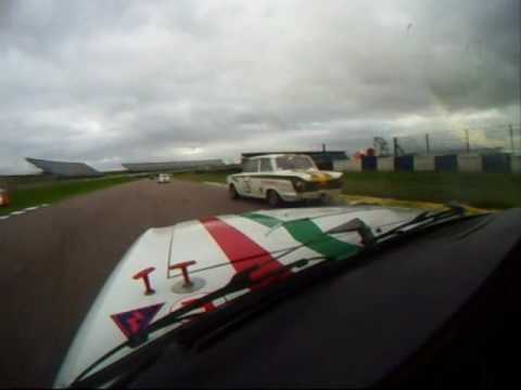 Lancia Fulvia 13 Classic car race at Rockingham 2009