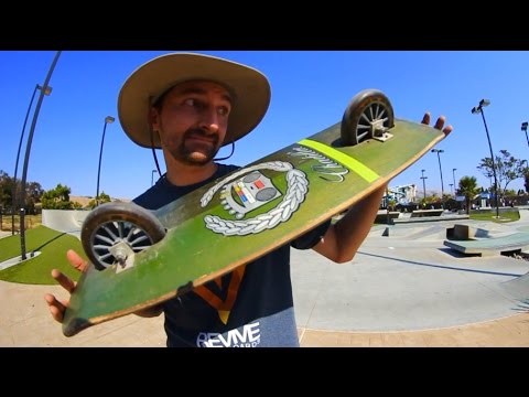 TWO WHEEL SKATEBOARD AND FOAM GLIDERBOARD | YOU MAKE IT WE SKATE IT EP 35