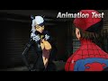 Black Cat seduces Spider-Man | MMD IK Body Animation Test