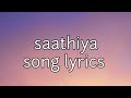 Saathiya song lyrics| Singham | Shreya Ghoshal| Ajay Devgan,Kajal Agarwal #song