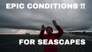 EPIC Conditions for seascape photography! #seascapes #storms #sunset