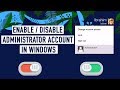 How to enable and disable the Administrator account in Windows 8.1 / Windows 8