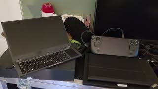 Uperfect lapdock and the Steam Deck make an interesting "mobile" computing experience.