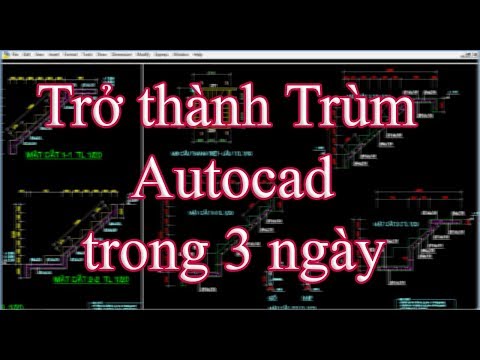 Trở thành trùm với Bài Thực Hành Vẽ Autocad Nhanh Từ A - Z siêu nhanh