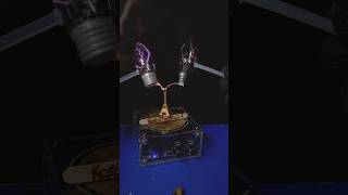 Lightning Vs Eiffel Towermusic Tesla Coil Experiment