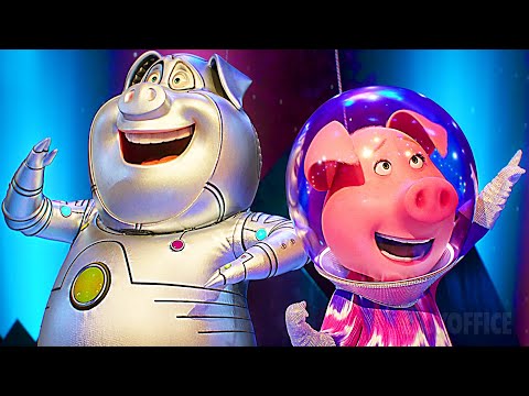 Pigs to the RESCUE (Break Free with Lyrics) | Sing 2 | CLIP