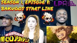 LetsPlaysAnimes: My Hero Academia 1x8 "Bakugo's Start Line" REACTION