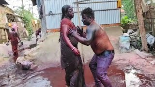 Indian On Holi Festivalthis Years Best Holi Videofamily With Holi Videoholi Putai New