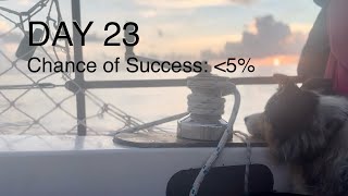 Beautifully Becalmed Solo Nonstop Cirnavigation Day 23