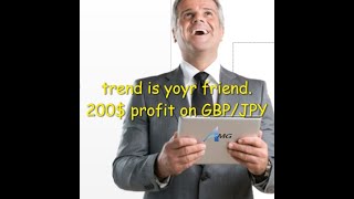 200 Profit ,Gbp Jpy Live Trade Real Account. Trade With Trend