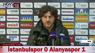 İstanbulspor-Alanyaspor maçının ardından - Fatih Tekke #istanbulspor #alanyaspor