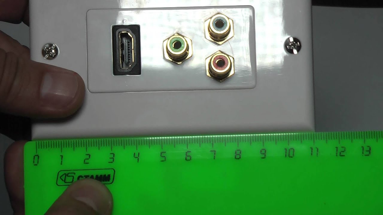 Розетка 1x HDMI, 1xYUV (YPrPb, компонент) - YouTube