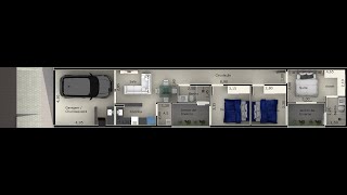Passeio Casa em TERRENO 5 X 25m