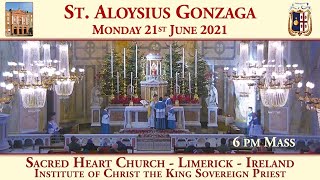 Monday 21st June 2021: St. Aloysius Gonzaga