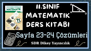 11.Sınıf Matematik Kitabı Sayfa 23-24 Çözümleri - Sdr Dikey Yayıncılık