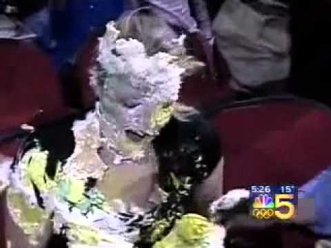 clutch throws a cake in a woman s face! - YouTube