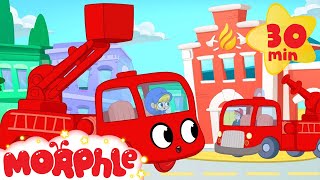 Fire Truck Morphle VS the Real Fire Truck - My Magic Pet Morphle Superhero animation episodes
