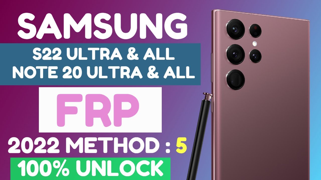 FRP BYPASS (LAST UPDATE 2022) SAMSUNG "S" FRP BYPASS (LAST UPDATE 2022) SAMSUNG "S"