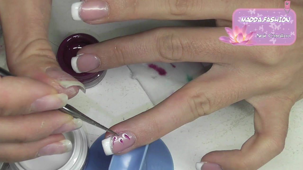 Tutorial Nail Art French Gel | tutorial french inversa e nail art bianca con riga Tutorial Nail Art French Gel | tutorial french inversa e nail art bianca con riga