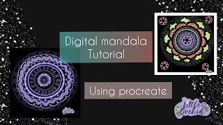 Digital Mandala using procreate 📚