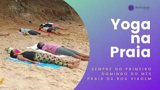 Yoga na Praia - momento de relaxamento (śavāsana)