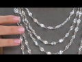 UltraFine Silver 36" Diamond Cut Starburst Link Necklace, 25.0g with Jennifer Coffey