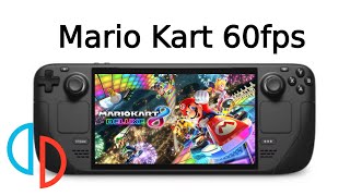 Steam Deck - Mario Kart 8 Deluxe - Yuzu Split Screen Gameplay