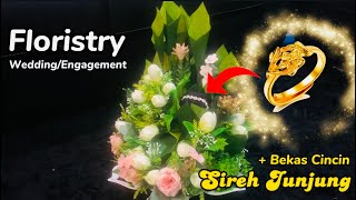 How To Arrange Flowers For Wedding Engagement Gubahan Sireh Junjung & Bekas Cincin Floristry Diy