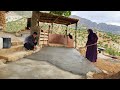 "Family Unity in Village Journey and Plastering with Asghar and Haleh"