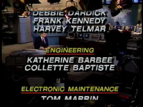 NBC - 1989 NBC Nightly News Show End Credits and NBC News Theme...
