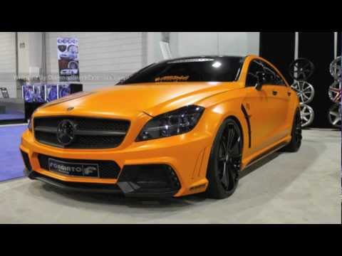 2012 MERCEDES BENZ CLS550 WALD BLACK BISON WRAPPED IN SATIN ORANGE BY DBX - SEMA 2011-