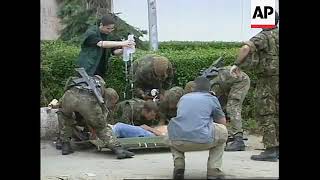 2015 Kosovo Pristina - Serb Civilian Shot Yet Has No Blood Anywhere