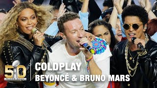 Coldplay's FULL Pepsi Super Bowl 50 Halftime Show feat. Beyoncé & Bruno Mars! | 