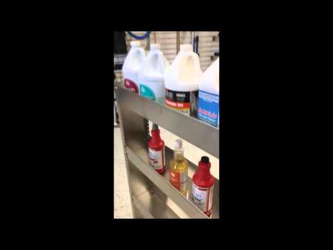 Carpet Cleaning Chemical Storage Shelf - 48" Stainless Steel - $275.99