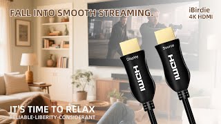 Home Theater Upgrade Ibirdie Fiber Hdmi 4K Stable No Lag