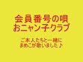 おニャン子クラブ 会員番号の唄 ご本人と一緒にまめこが歌いました♪