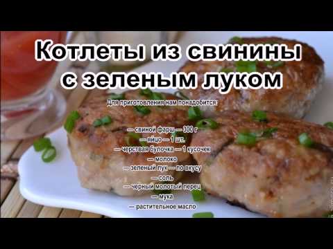 Блюда из свинины фарш рецепты легкие в приготовлении