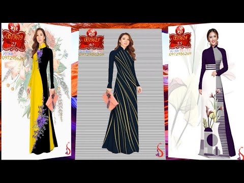 THỜI TRANG 💃 PHONG CÁCH TRẺ TRUNG VỚI 9 CHIẾC ÁO DÀI ĐẸP VIDEO 1042 💝 Vải Áo Dài S